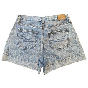 American Eagle Outfitters Blue Jean Shorts High-Waisted Distressed